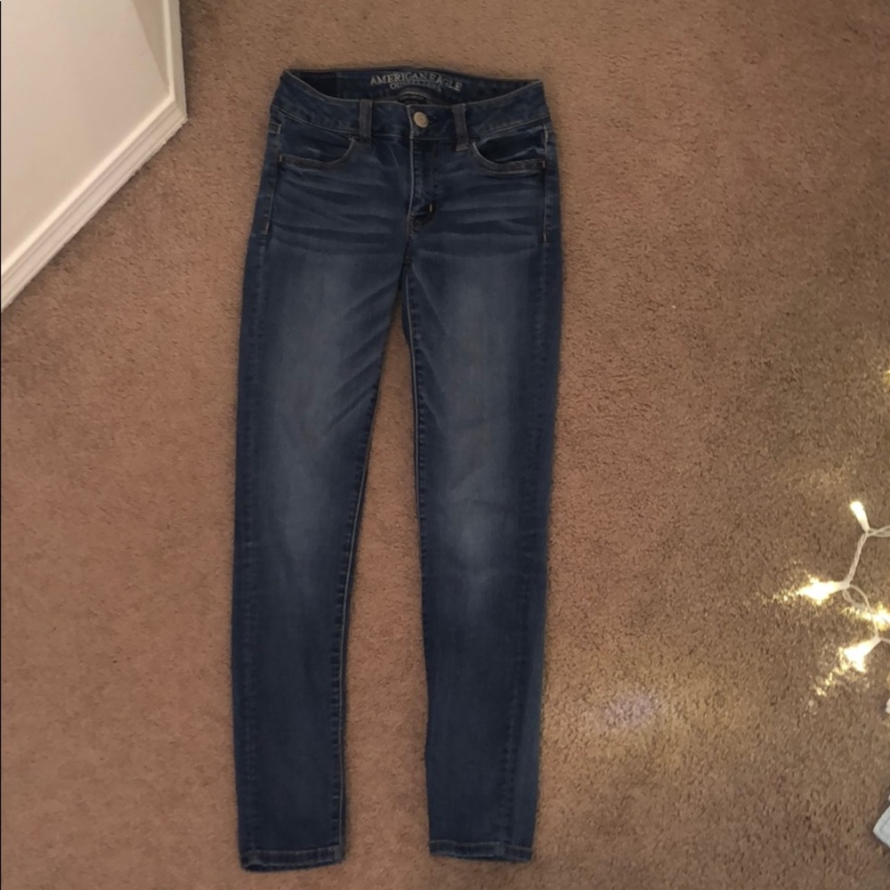 Medium wash jeggings